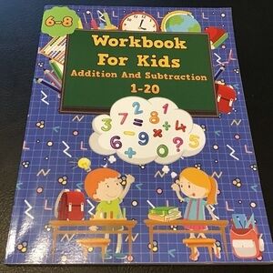 Workbook for Kids  Addition and Subtraction 1-20  (ages 6-8)  BRAND NEW